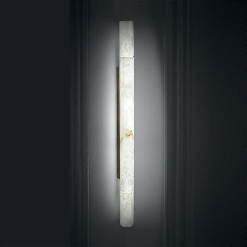 Garron Modern Alabaster Linear Wall Sconce - King Lamps