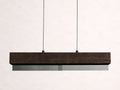 Lena Linear Wood Glass Chandelier 47'' 62
