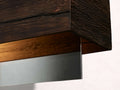 Lena Linear Wood Glass Chandelier 47'' 62