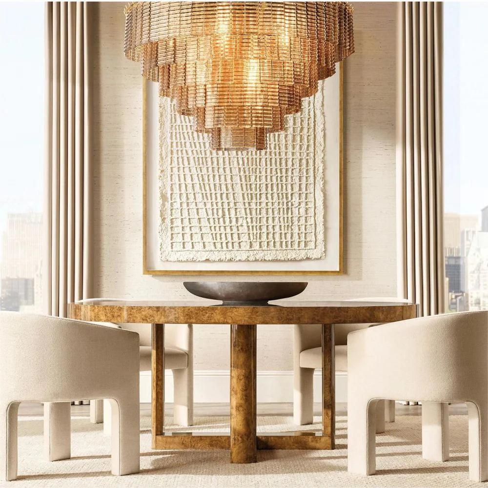 Sirene CLEAR ROUND GLASS  CHANDELIER 41" 36'' - King Lamps