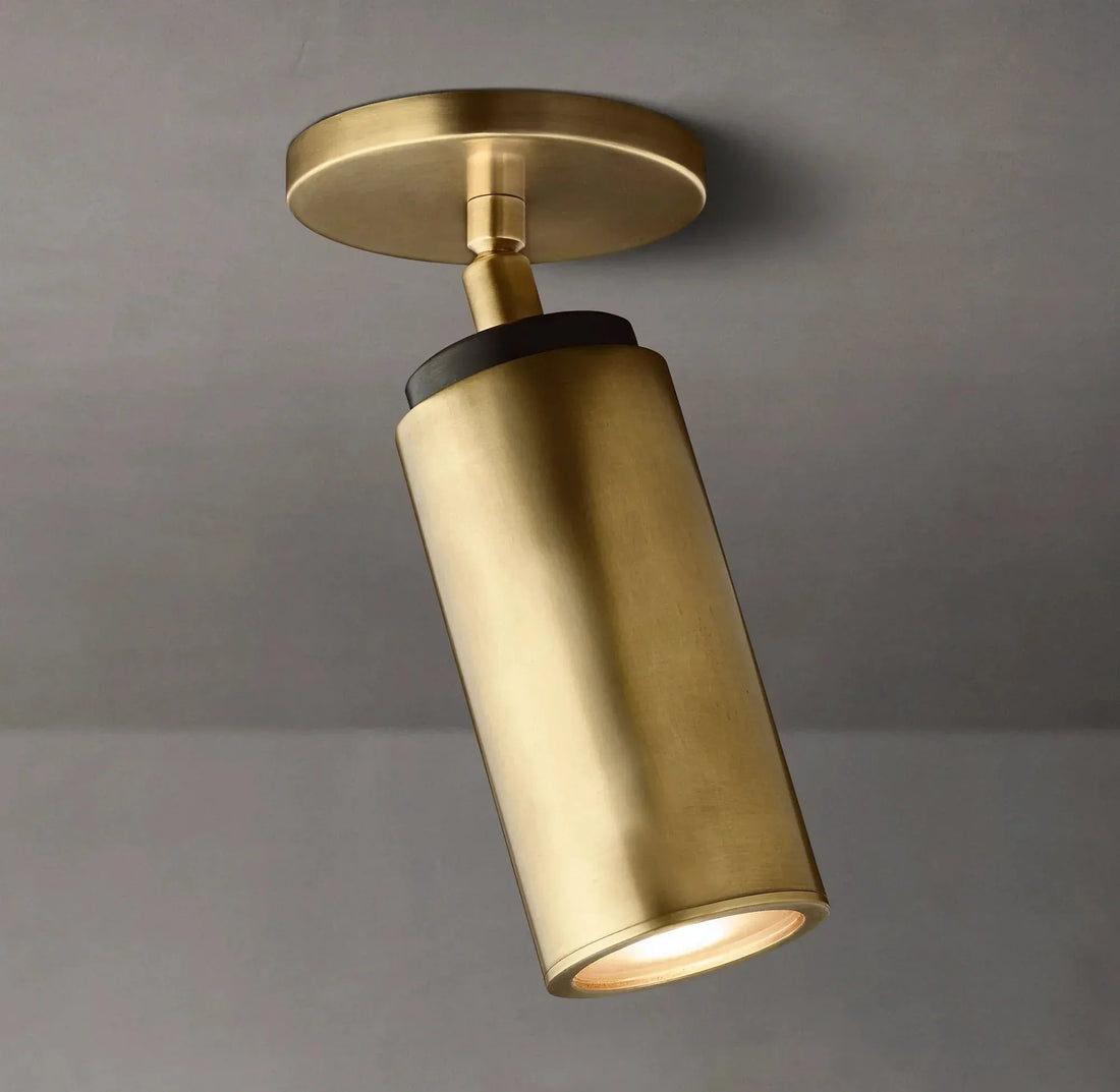Champeaux Brass Pivoting Flushmount 4½”D - King Lamps