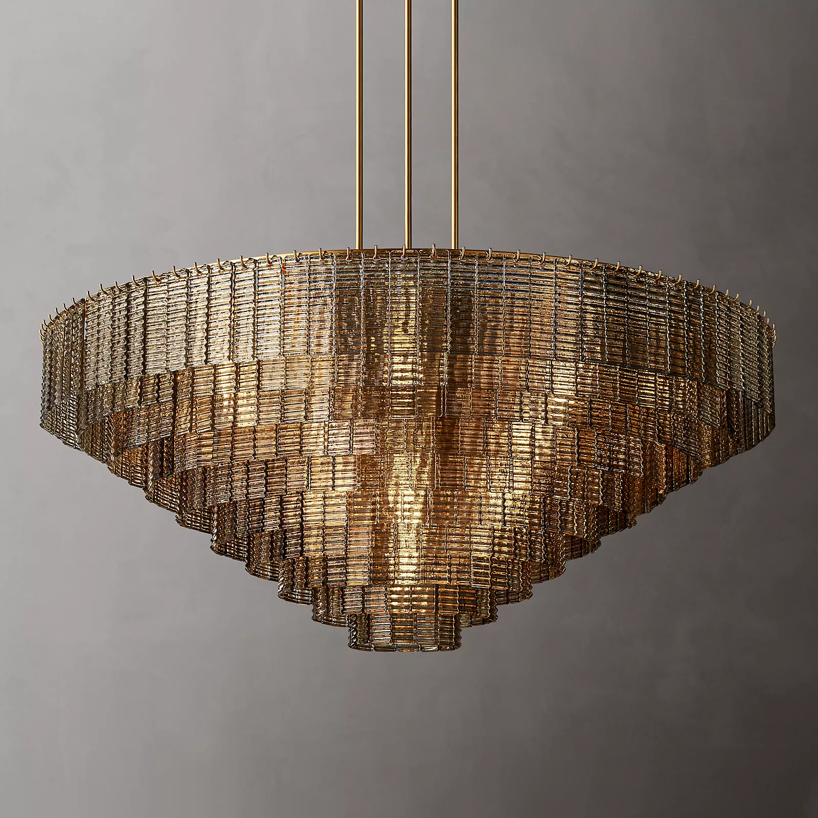 Sirene Glass Round Chandelier 65" - King Lamps
