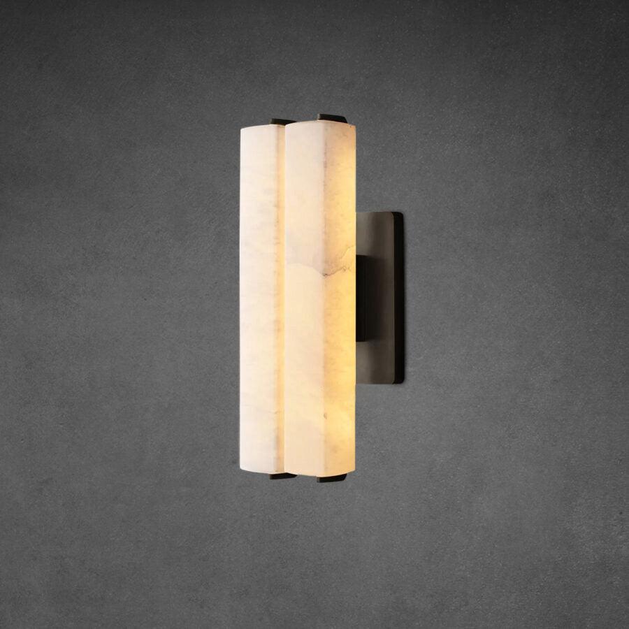 Auduben Alabaster Double Sconce - King Lamps
