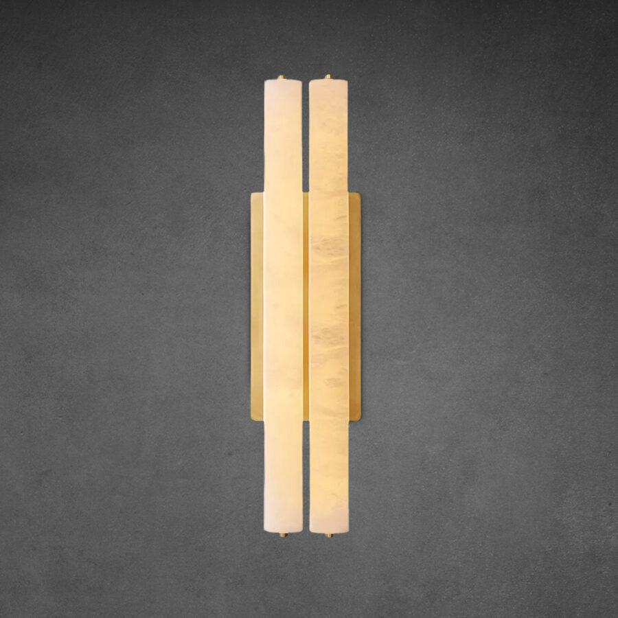 Auduben Alabaster Double Sconce - King Lamps