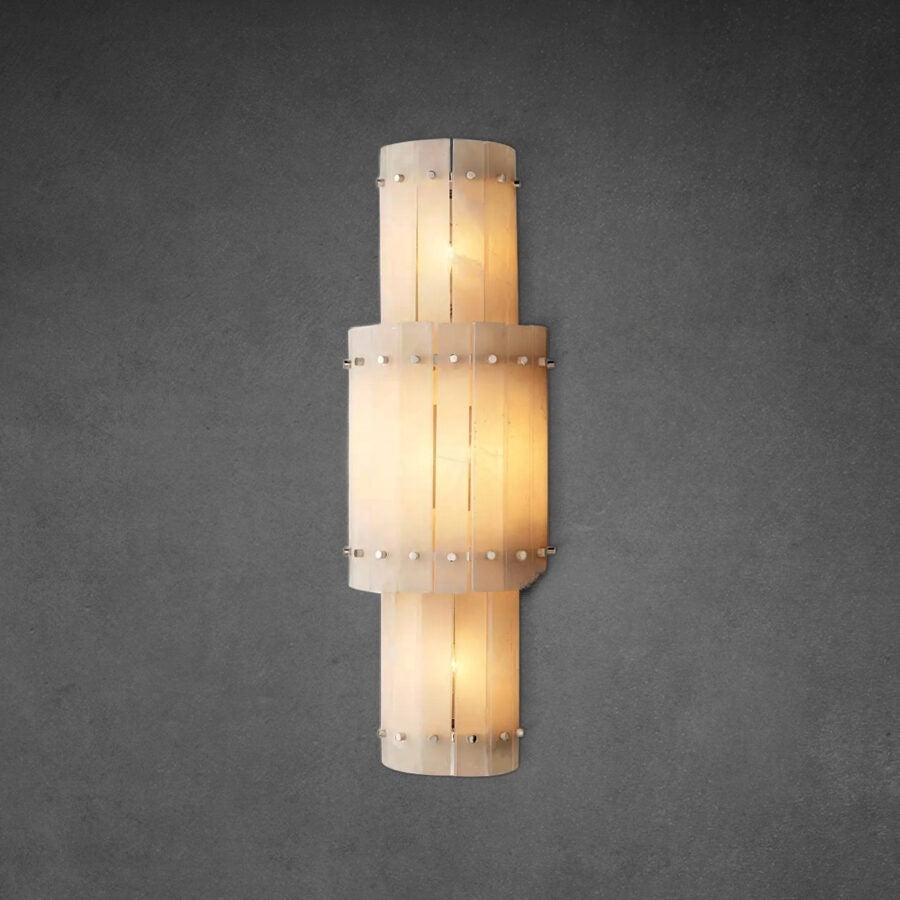 San Marco Alabaster Grand Round Sconce - King Lamps