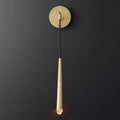 Aquitain Tapered Tubular Solid Brass Wall Sconce 22
