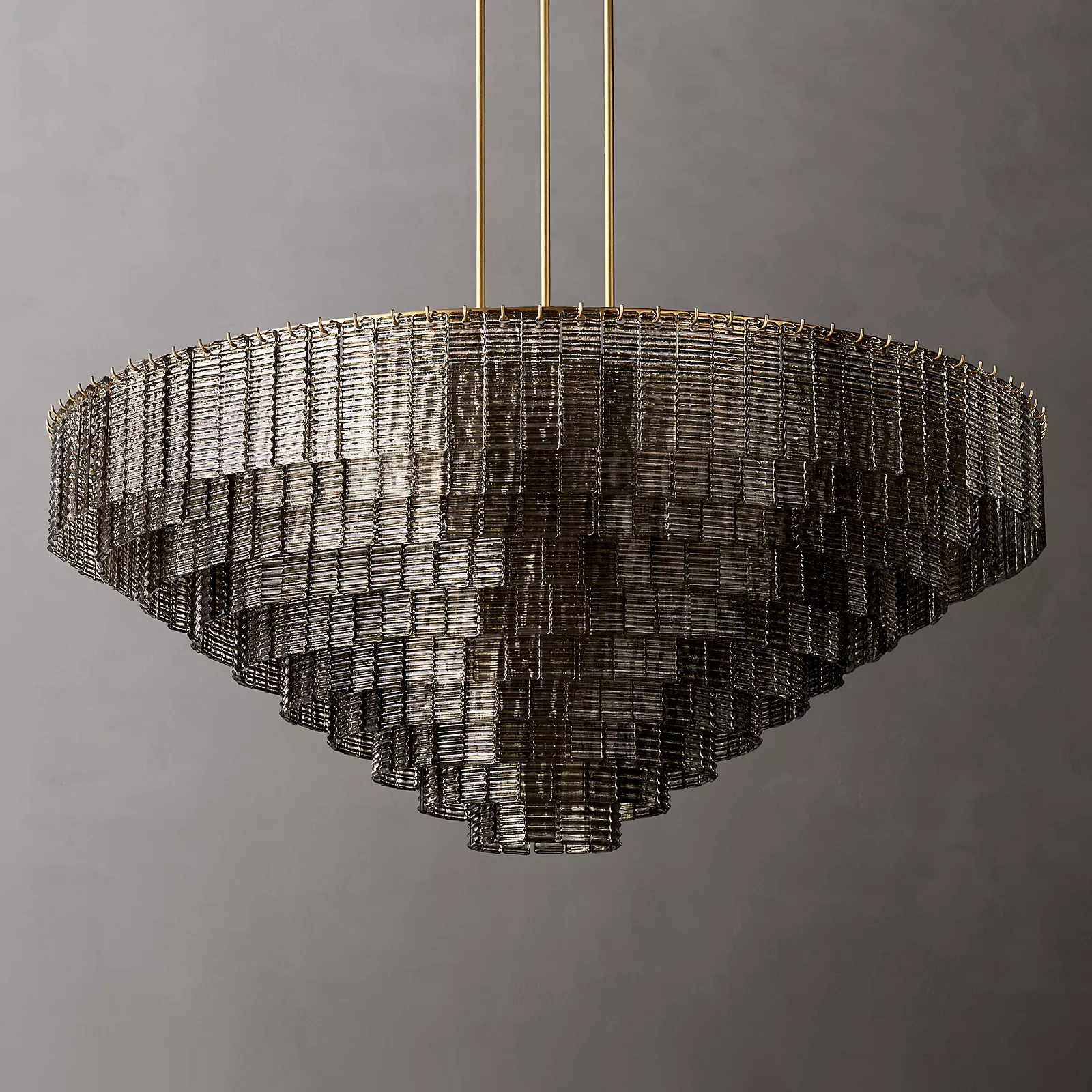 Sirene Glass Round Chandelier 65" - King Lamps