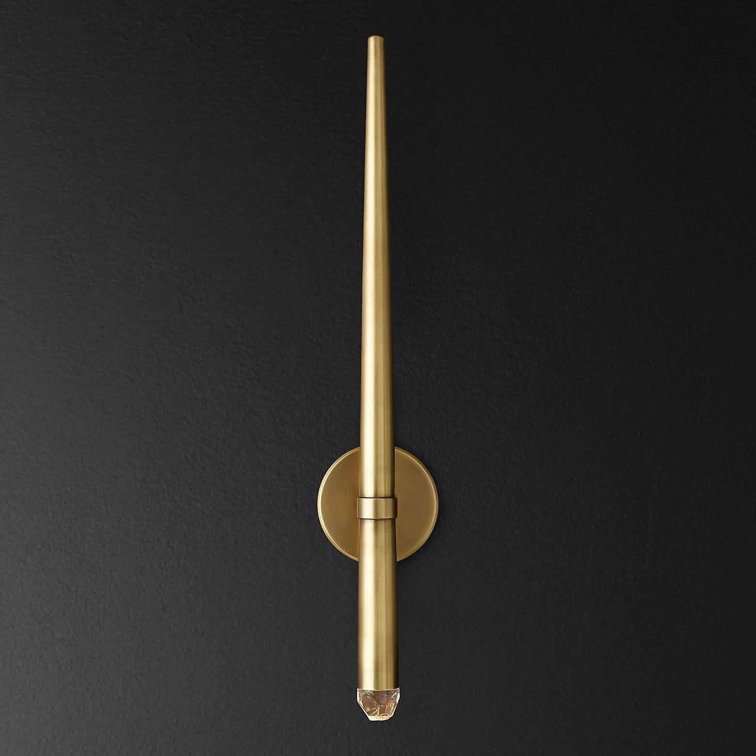 Aquitain Tapered Tubular Slender Torch Wall Sconce - King Lamps