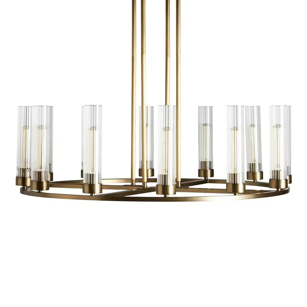 Andreas Round Glass Chandelier 30"W 40"W - King Lamps