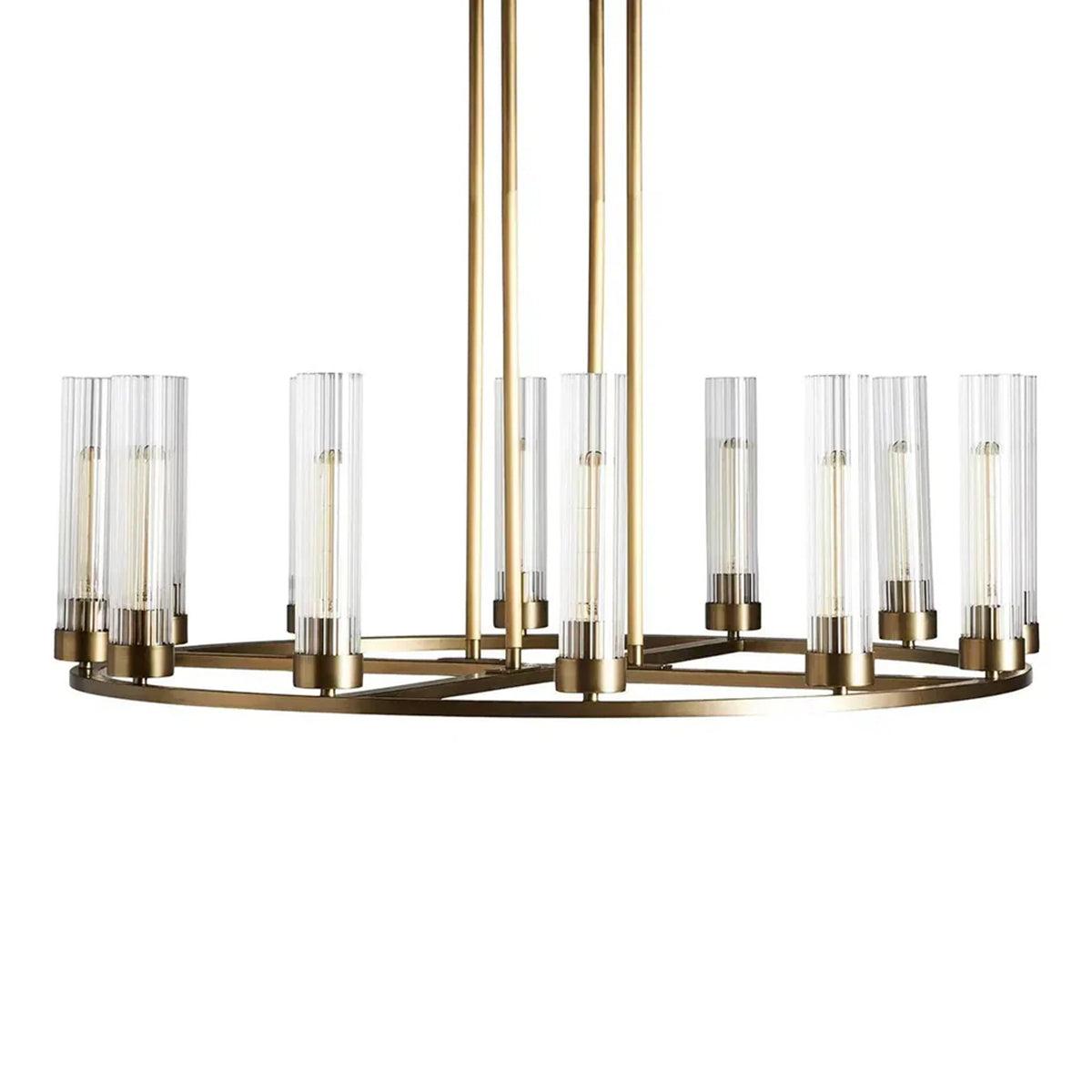 Andreas Round Glass Chandelier 30"W 40"W - King Lamps