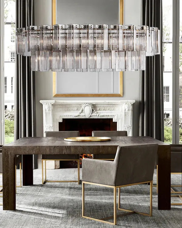 Delsie Oval 51" 63'' 72'' Chandelier - King Lamps