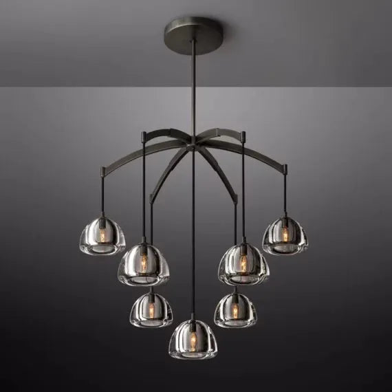 Hemisphere Round Chandelier 36″ - King Lamps