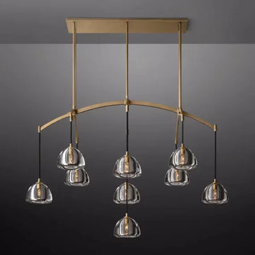Hemisphere Linear Chandelier 54″ - King Lamps