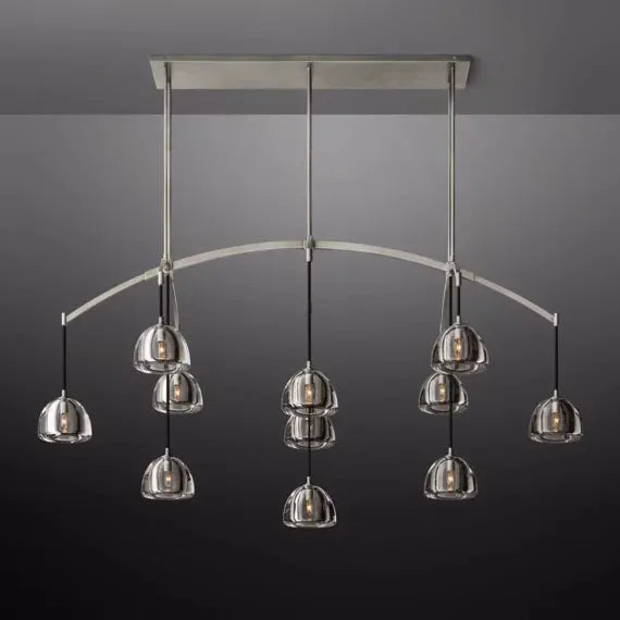Hemisphere Linear Chandelier 72″ - King Lamps