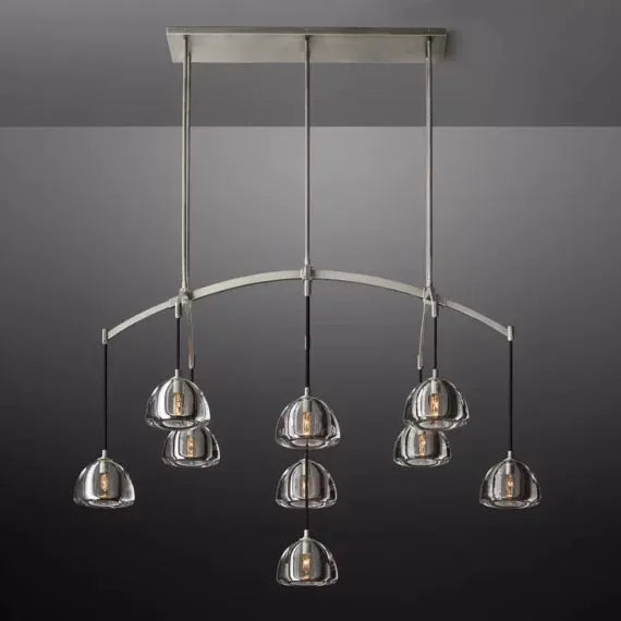 Hemisphere Linear Chandelier 54″ - King Lamps