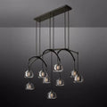 Hemisphere Linear Chandelier 54″ - King Lamps