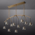 Hemisphere Linear Chandelier 72″ - King Lamps