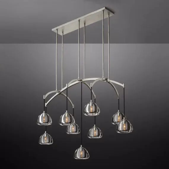 Hemisphere Linear Chandelier 54″ - King Lamps