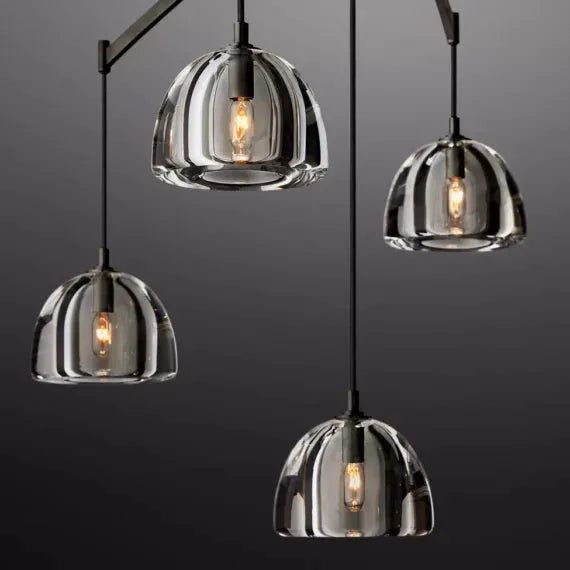 Hemisphere Linear Chandelier 72″ - King Lamps