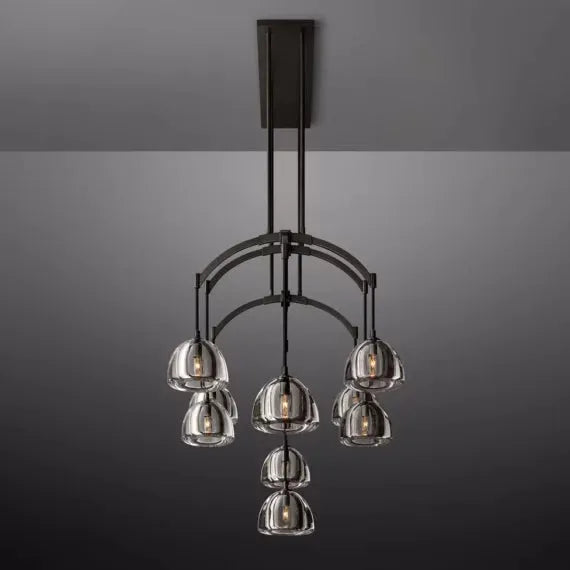 Hemisphere Linear Chandelier 54″ - King Lamps