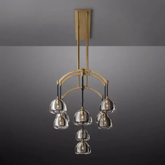 Hemisphere Linear Chandelier 54″ - King Lamps