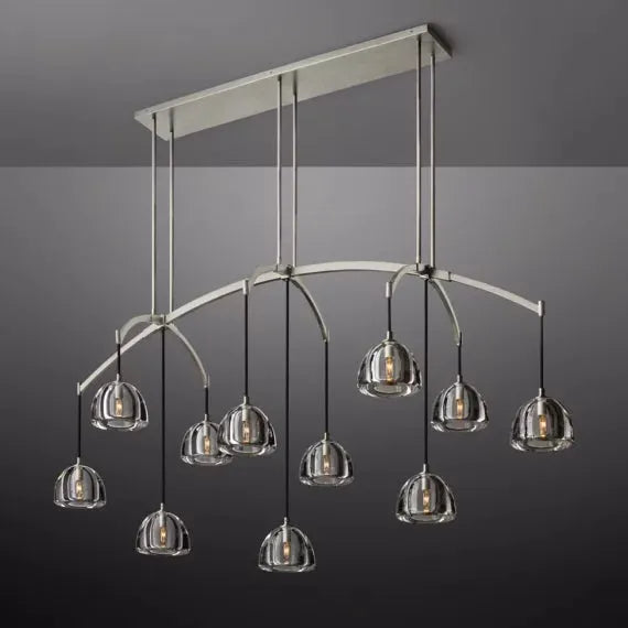 Hemisphere Linear Chandelier 72″ - King Lamps