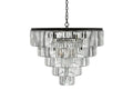 Leyland Tiered Round Crystal Chandelier - King Lamps