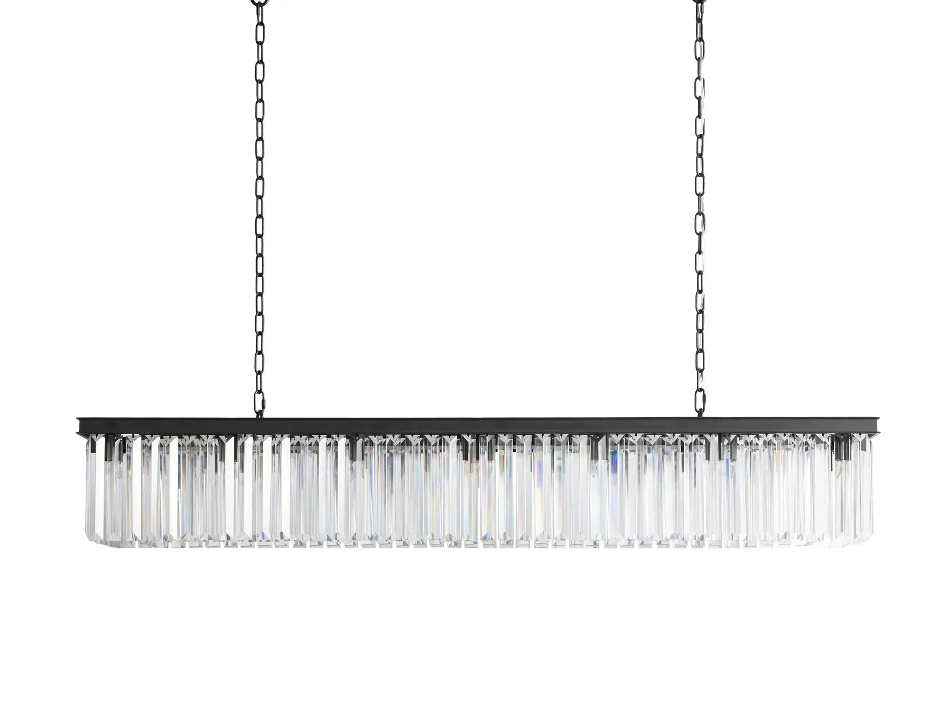 Leyland Crystal Rectangular Chandelier 60''72'' - King Lamps
