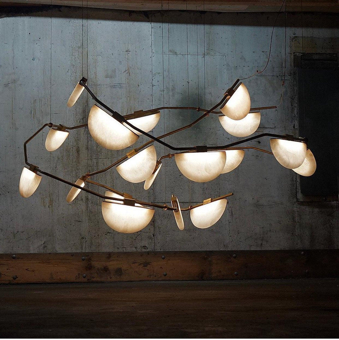 Enceladus Alabaster Chandelier, Artistic Modern Chandelier for Bar Area - King Lamps