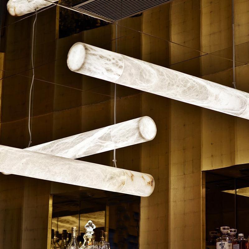 Grandeur Alabaster Linear Pendant Light, Bar Pendant Light - King Lamps