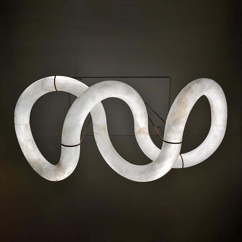 Ethereal Alabaster Chandelier 70½" - King Lamps