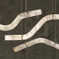 Luna's Simplicity - Modern Minimalist Alabaster Dining Room Pendant Light - King Lamps