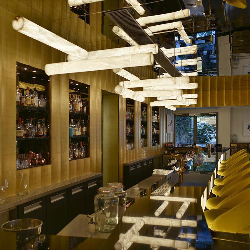 Grandeur Alabaster Linear Pendant Light, Bar Pendant Light - King Lamps