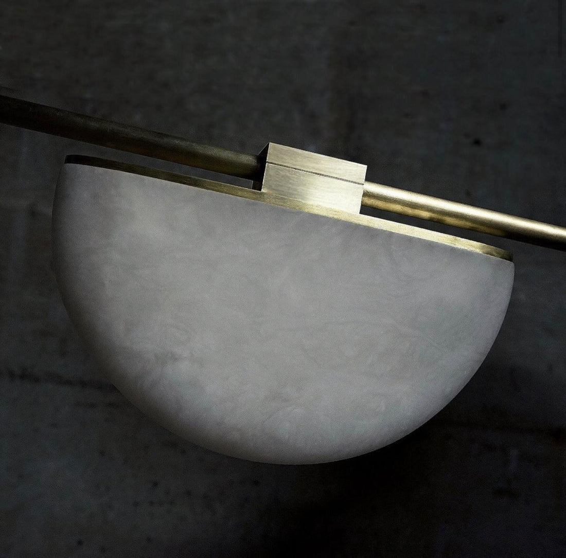 Selena Alabaster Chandelier, Luxury Modern Chandelier for Living Room - King Lamps