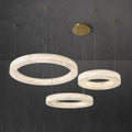 Modern Aurora Alabaster Round Chandelier For Living Room - King Lamps