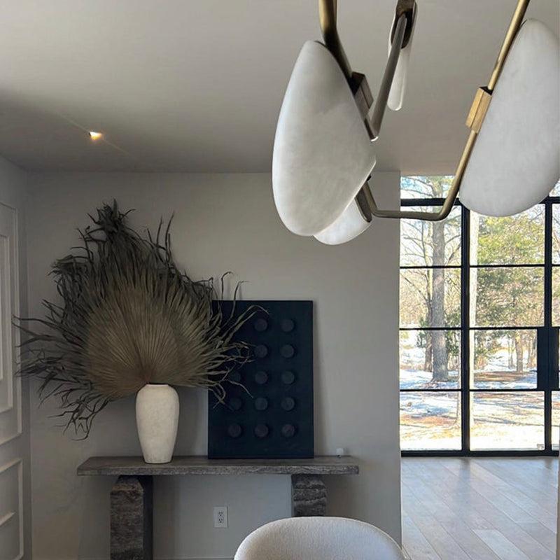Selena Alabaster Chandelier, Luxury Modern Chandelier for Living Room - King Lamps