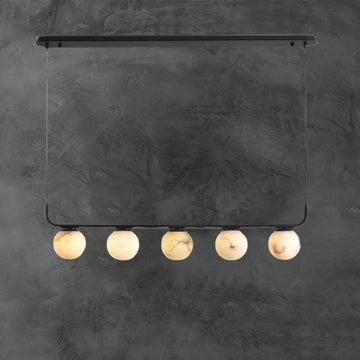 Modern Luxury Alabaster Global Kitchen Island Pendant 5 Lights - King Lamps