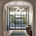 Oslo Infinity Symmetrical Entryway Alabaster Pendant Chandelier - King Lamps