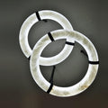 Oslo Pendant Alabaster Chandelier, Halo Ring Chandelier - King Lamps