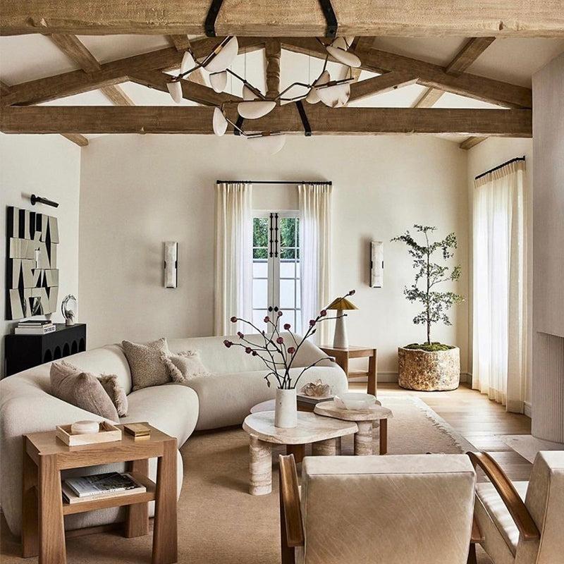 Selena Alabaster Chandelier, Luxury Modern Chandelier for Living Room - King Lamps