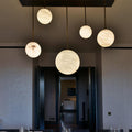 Luna Alabaster Sphere Staircase Chandelier, Multi Pendant Light - King Lamps