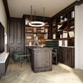 Oslo Pendant Alabaster Chandelier, Halo Ring Chandelier - King Lamps