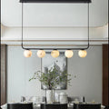 Modern Luxury Alabaster Global Kitchen Island Pendant 5 Lights - King Lamps