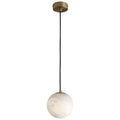 Alabaster Sphere Pendant Light, Modern Pendant Light - King Lamps