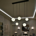 Luna Alabaster Sphere Staircase Chandelier, Multi Pendant Light - King Lamps