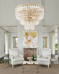 Marigan Crystal 3-Tier Round Chandelier 36