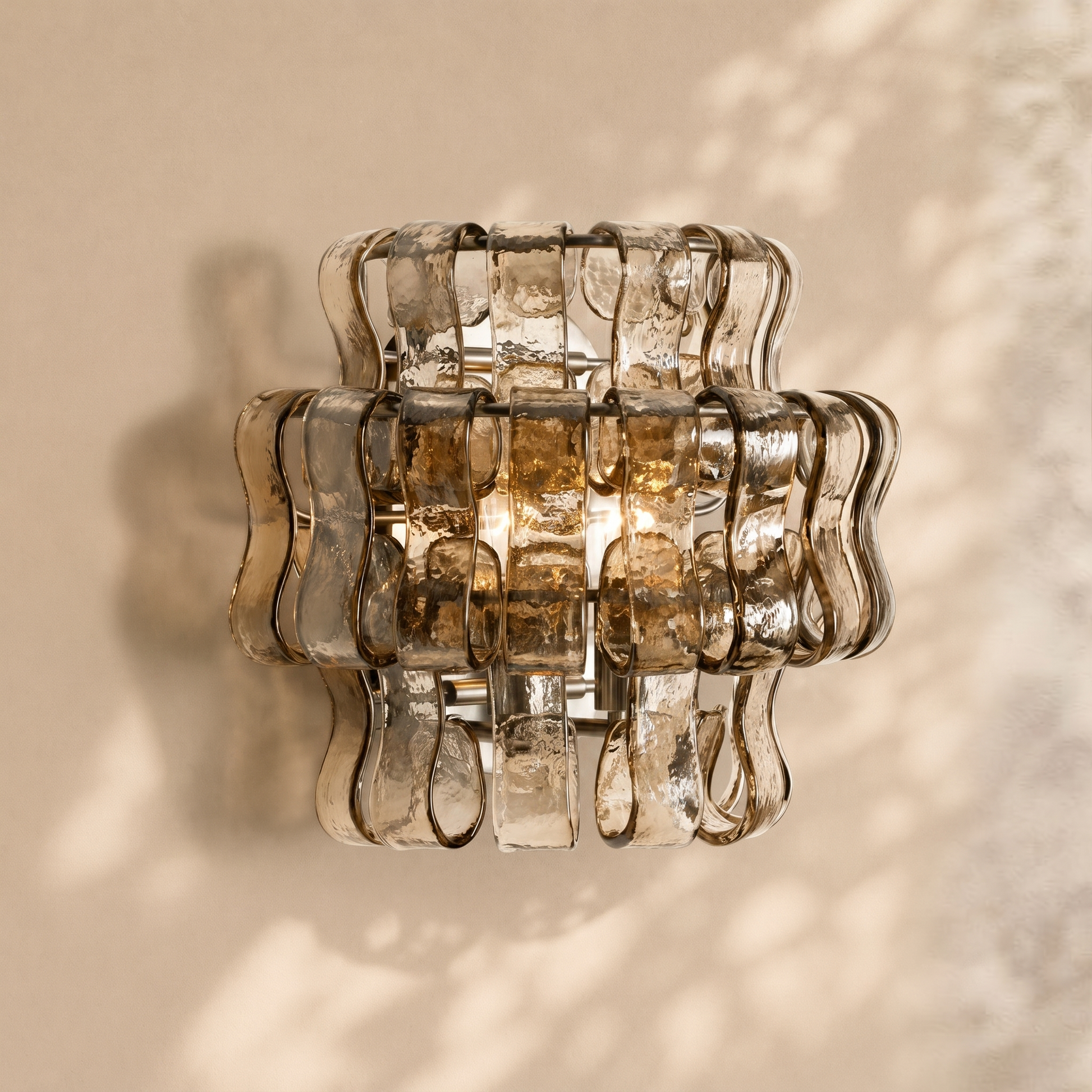 Amor Ghiaccio Glass Wall Sconce 12"