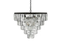 Leyland Tiered Round Crystal Chandelier - King Lamps