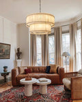 San Marco Alabaster Round 2-Tiered Chandelier - King Lamps