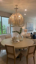 Modern Art Design 5/6-Light Modern Branch Modeling Chandelier in White/Black
